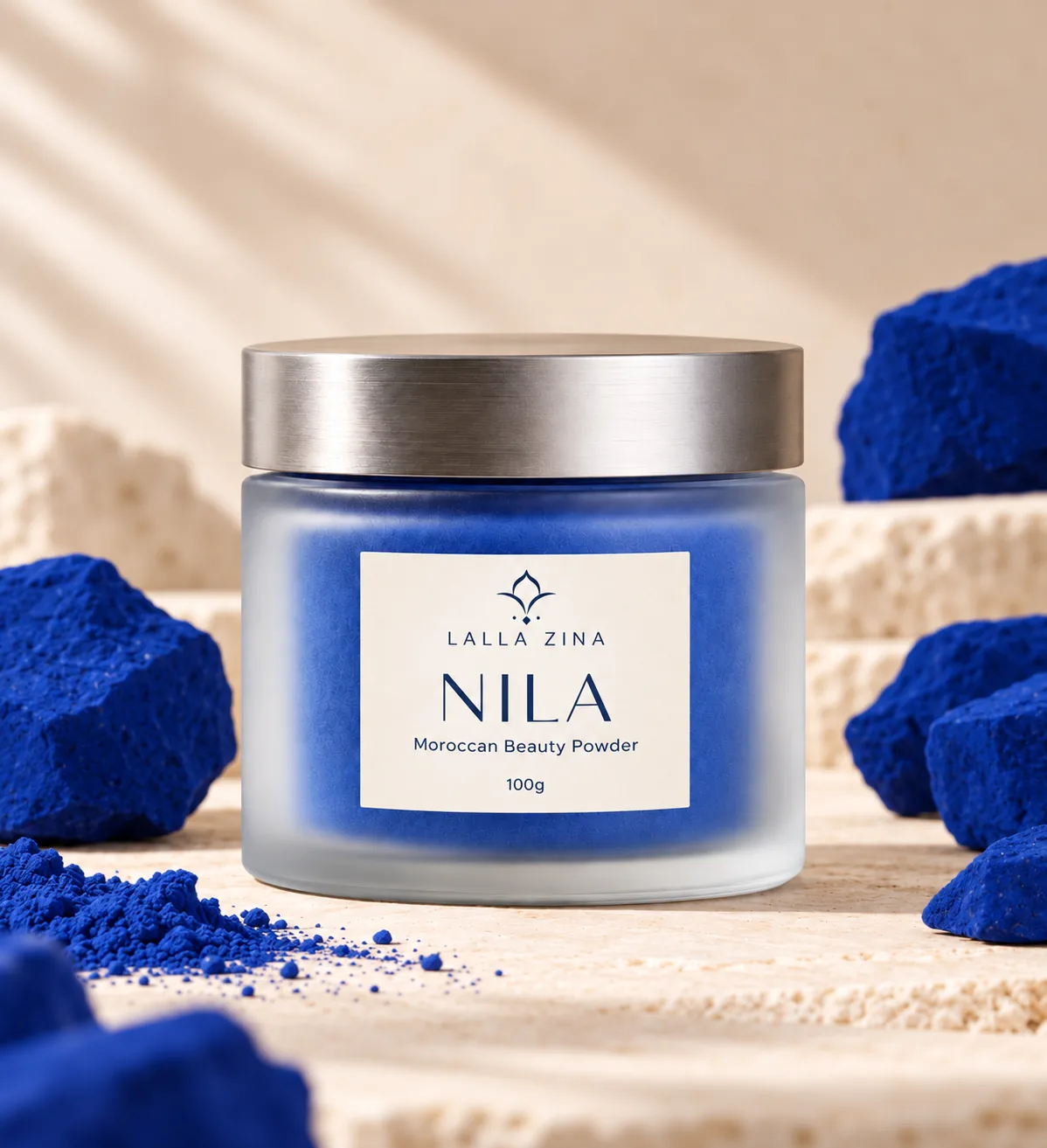 Lalla Zina Nila Moroccan Beauty Powder jar
